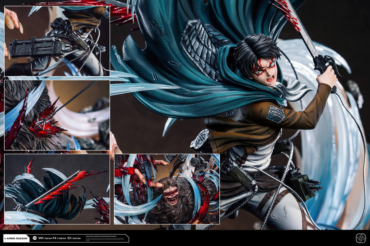 [PRE ORDER] Attack On Titan - Hertz Studio - Levi Vs Beast Titan (Price does not include shipping - Please Read Description)
