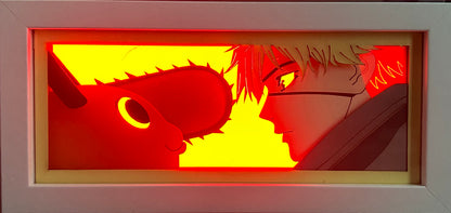 [MADE TO ORDER]Chainsaw Man - Denji & Pochita Light Box (Shipping Calculated At Checkout)