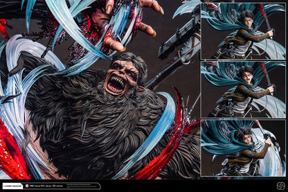 [PRE ORDER] Attack On Titan - Hertz Studio - Levi Vs Beast Titan (Price does not include shipping - Please Read Description)