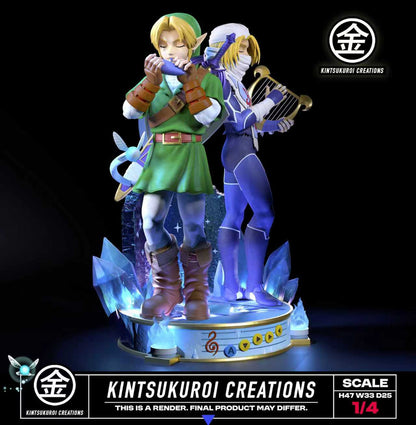 [PRE ORDER] The Legend of Zelda - Kintsukuroi Creations Studio - Link And Sheik (Price does not include shipping - Please Read Description)