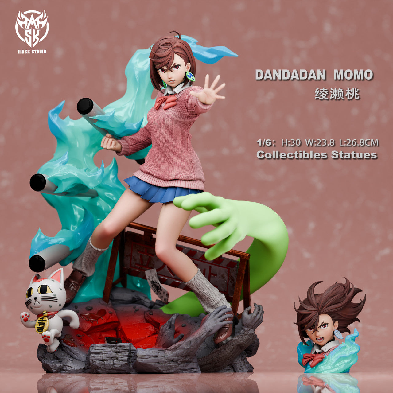 [PRE ORDER] DanDaDan - Mask Studio - Ayase Momo 1/6th Scale (Price does not include shipping - Please Read Description)