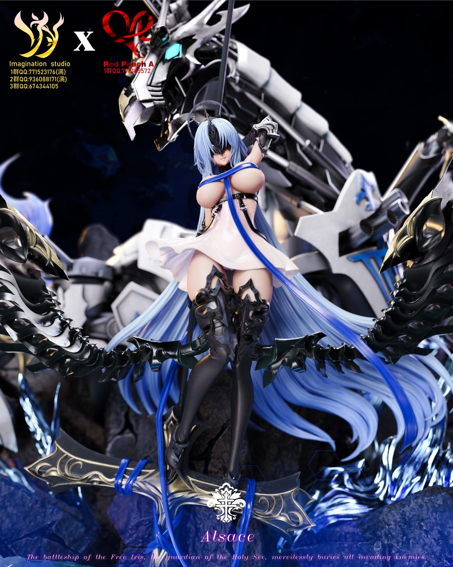 [PRE ORDER] Azure Lane - Imagination YY Studio & Reach Peach A Studio - Alsace (Price does not include shipping - Please Read Description)