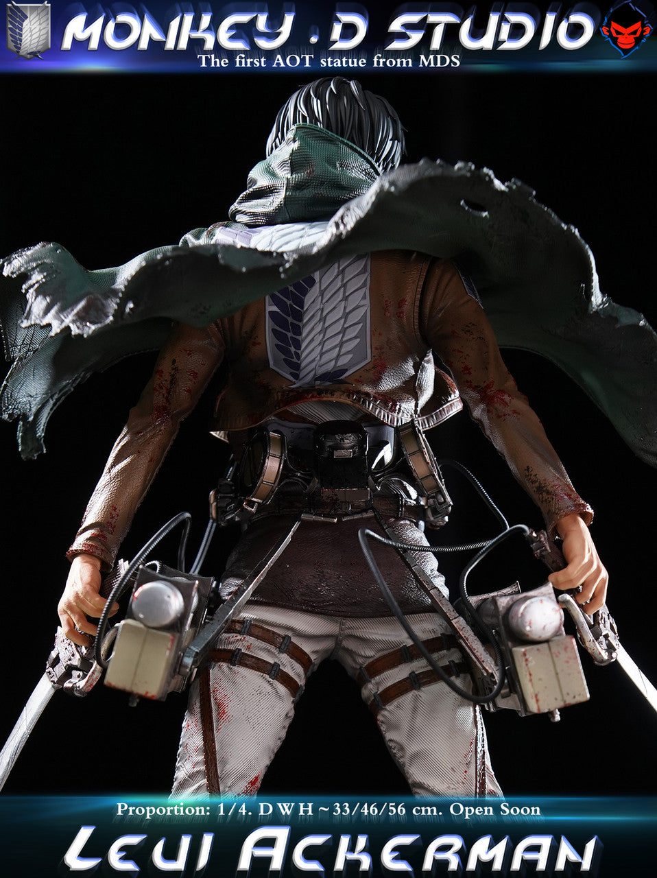 [PRE ORDER] Attack On Titan - Monkey D Studio - Levi Ackerman (Price does not include shipping - Please Read Description)