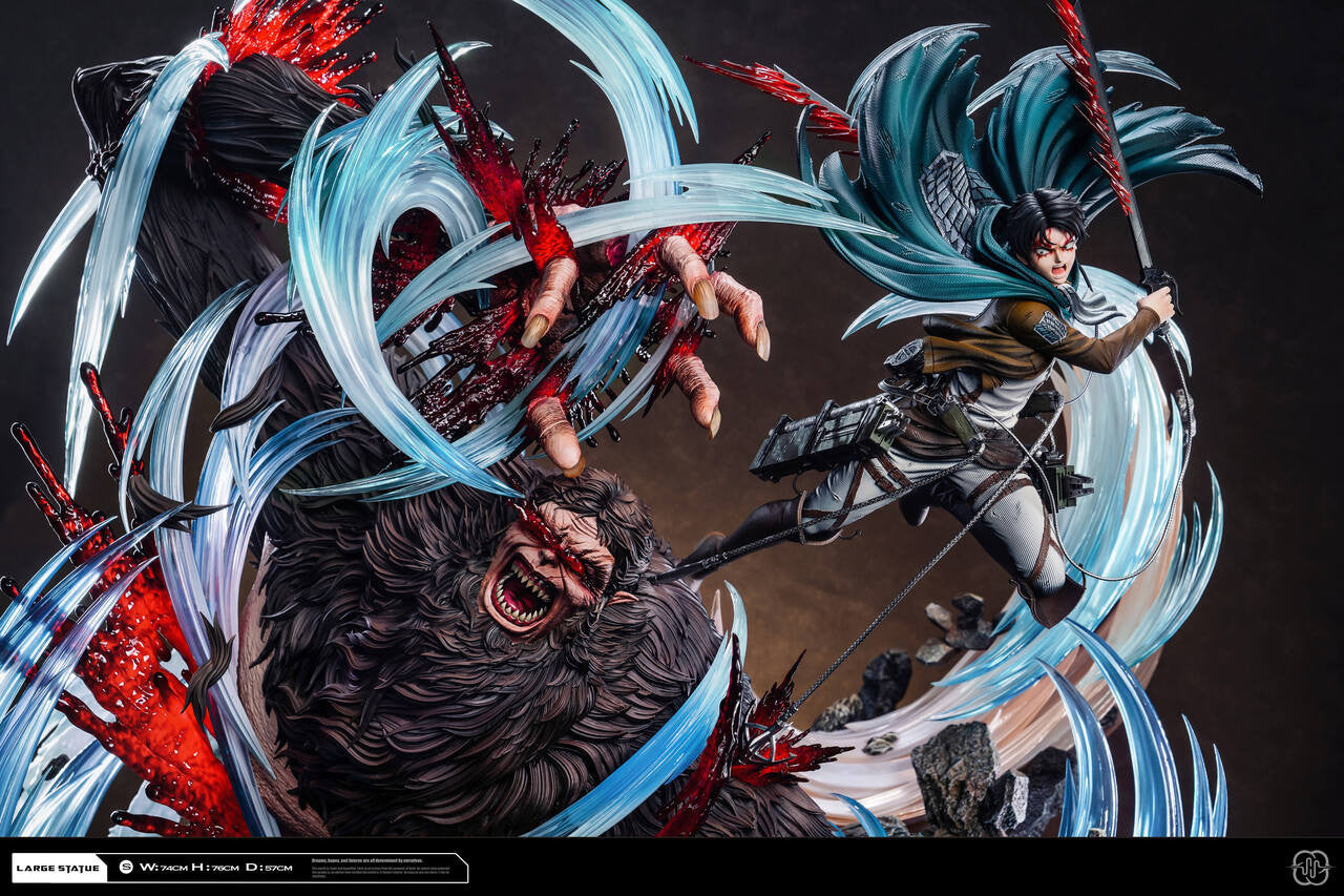 [PRE ORDER] Attack On Titan - Hertz Studio - Levi Vs Beast Titan (Price does not include shipping - Please Read Description)