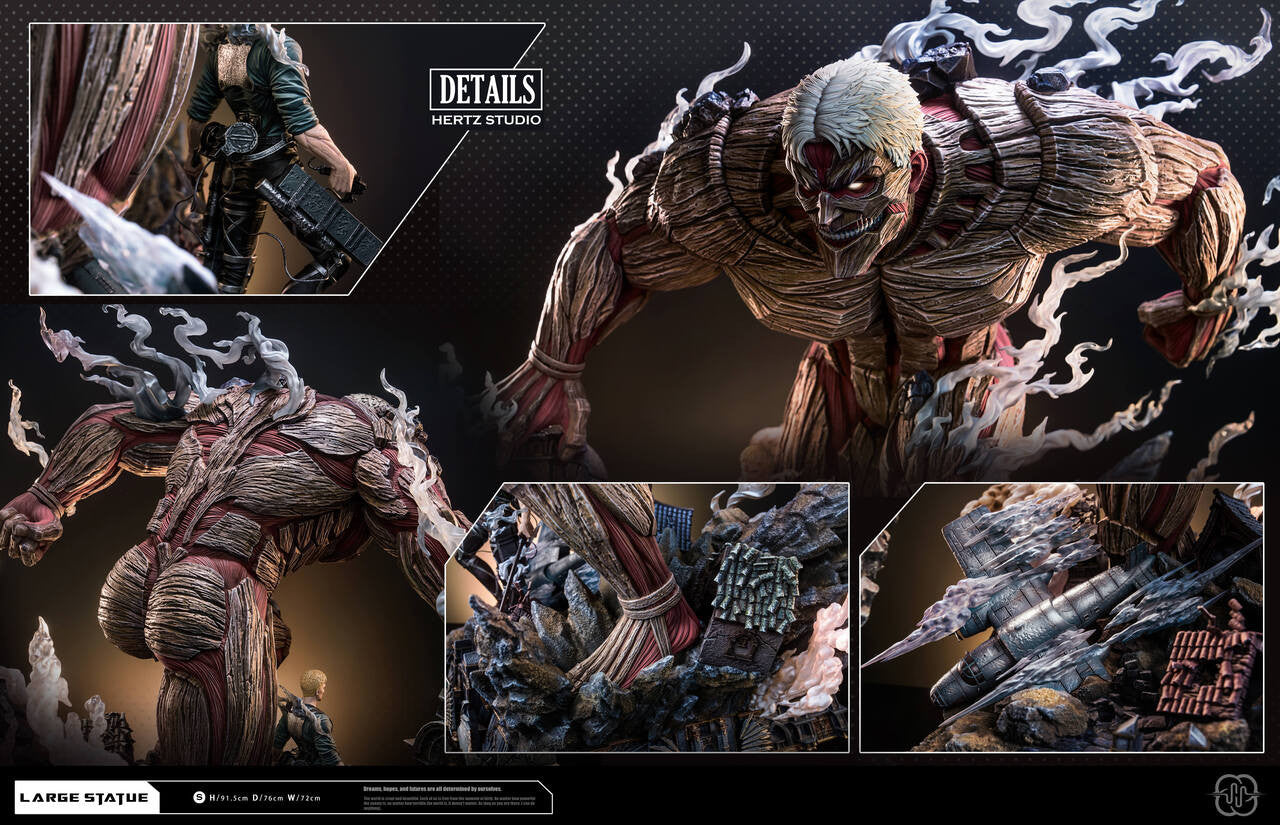 [PRE ORDER] Attack On Titan - Hertz Studio - The Armored Titan & Reiner (Price does not include shipping - Please Read Description)