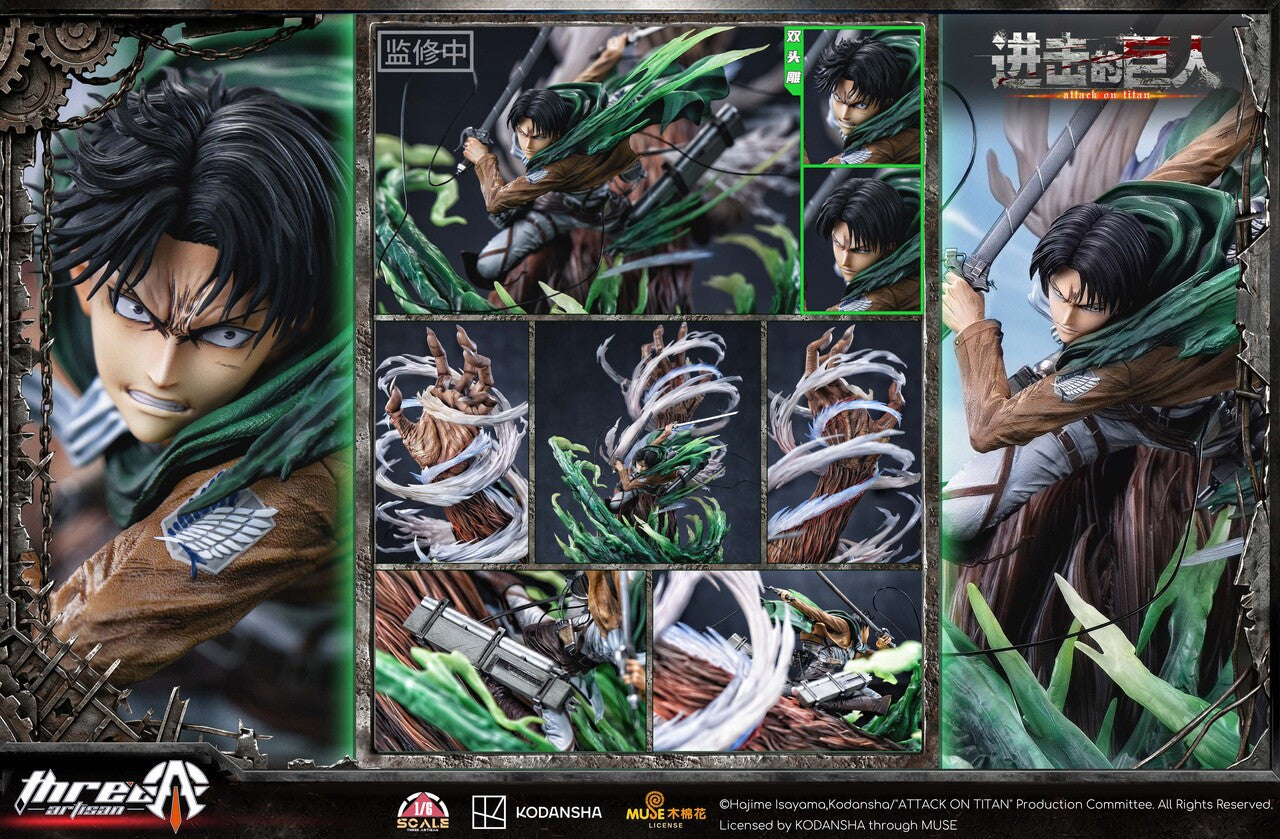 [PRE ORDER] Attack On Titan - Three Artisan Studio - Levi Ackerman (Price does not include shipping - Please Read Description)