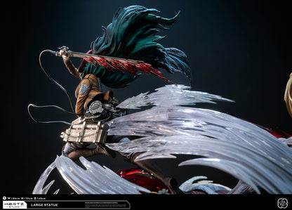[PRE ORDER] Attack On Titan - Hertz Studio - Mikasa Ackerman VS Female Titan (Price does not include shipping - Please Read Description)