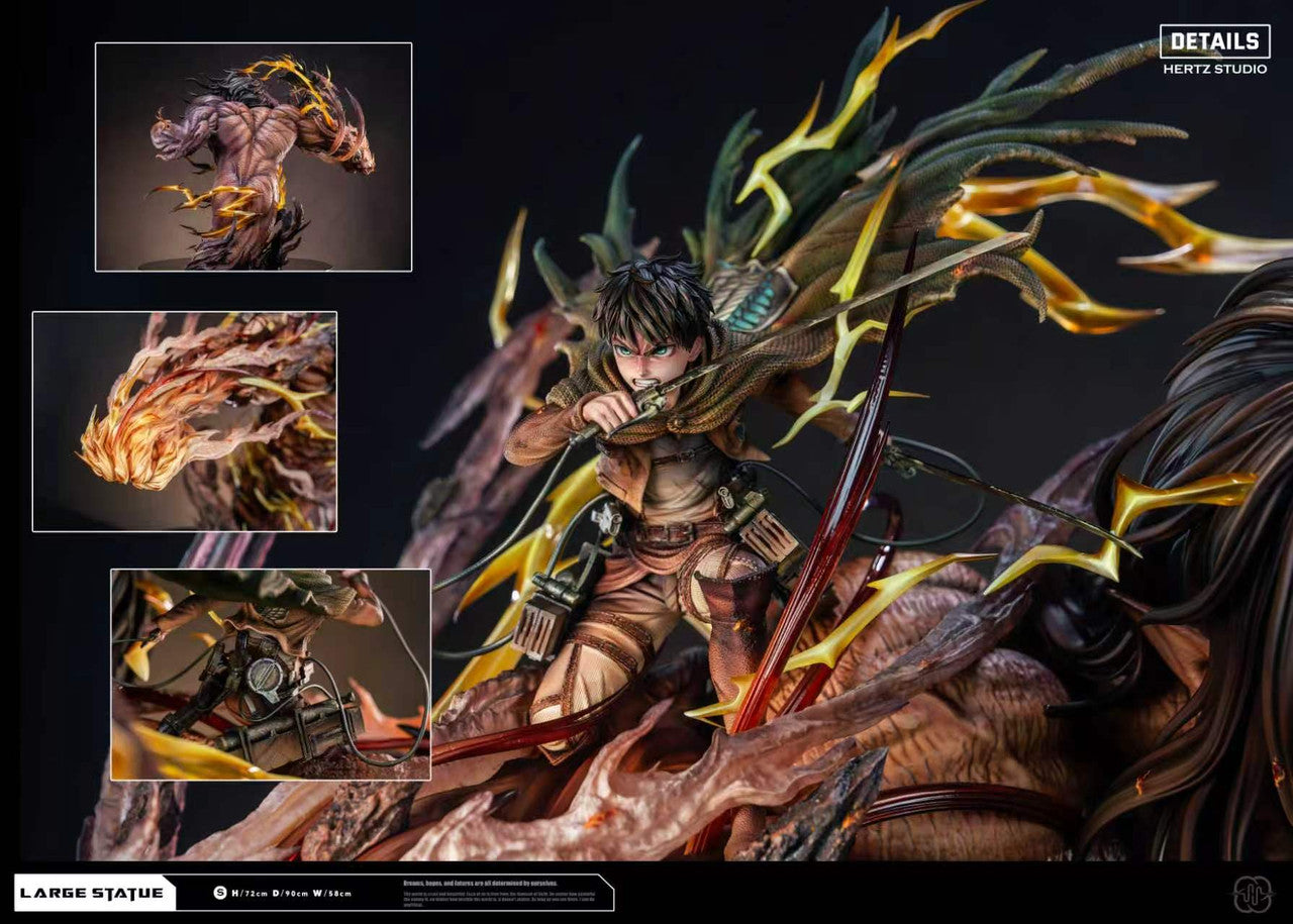 [PRE ORDER] Attack On Titan - Hertz Studio - Attack Titan & Female Titan (Price does not include shipping - Please Read Description)