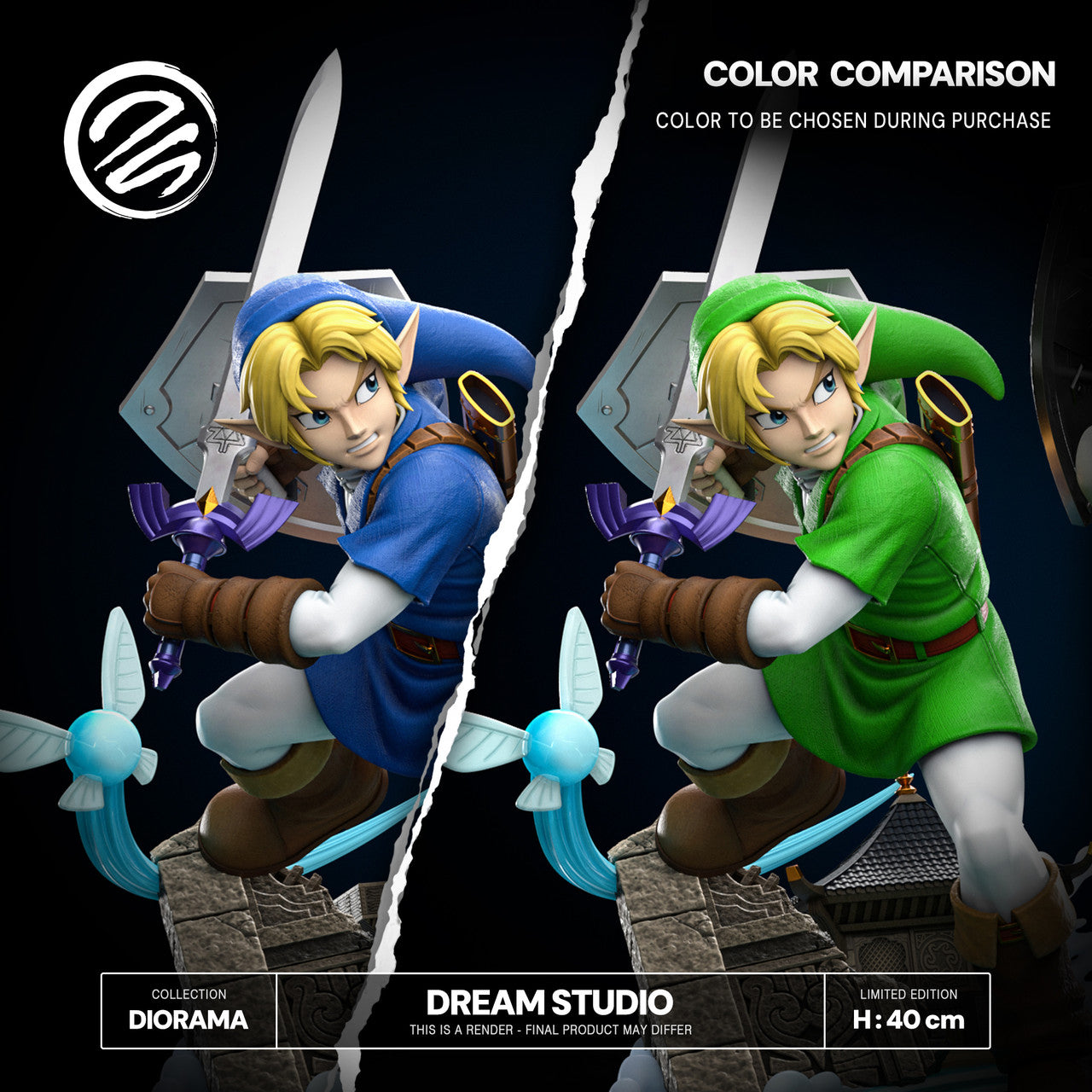 [PRE ORDER] The Legend of Zelda - Dream Studio - Link Vs Dark Link (Price does not include shipping - Please Read Description)