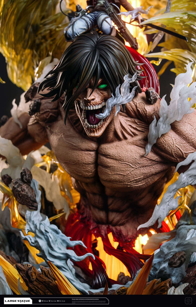 [PRE ORDER] Attack On Titan - Hertz Studio - Eren Jaeger & Attack Titan (Price does not include shipping - Please Read Description)