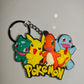 Pokemon - Pikachu, Bulbasaur, Charmander, Squirtle PVC Keychain