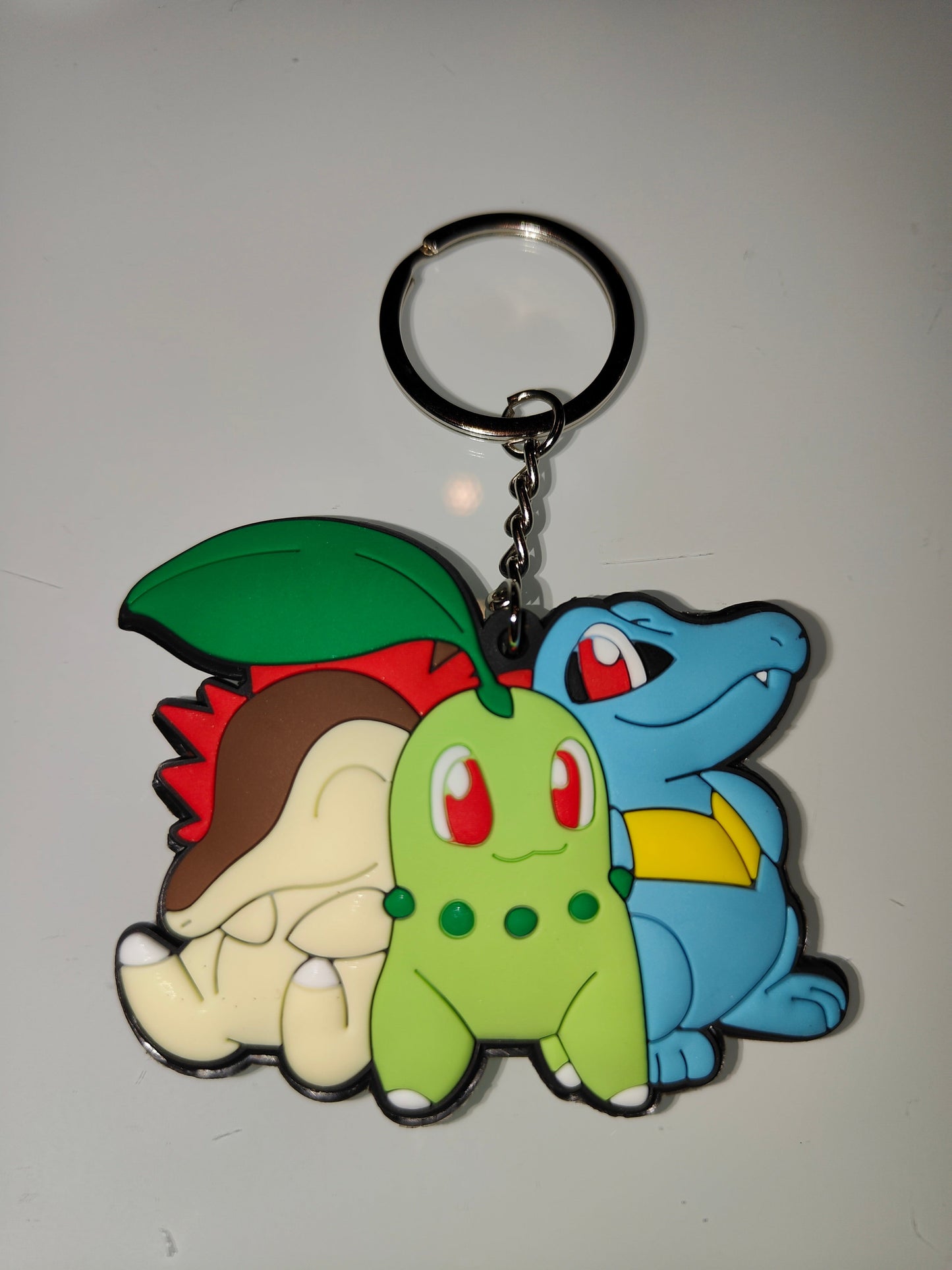 Pokemon - Cyndaquil, Totodile and Chikorita PVC Keychain