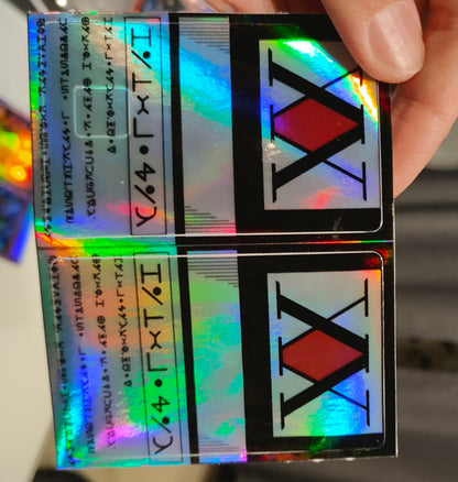 Hunter X Hunter - Hunter License Holographic Credit Card Sticker (Please Read Description)