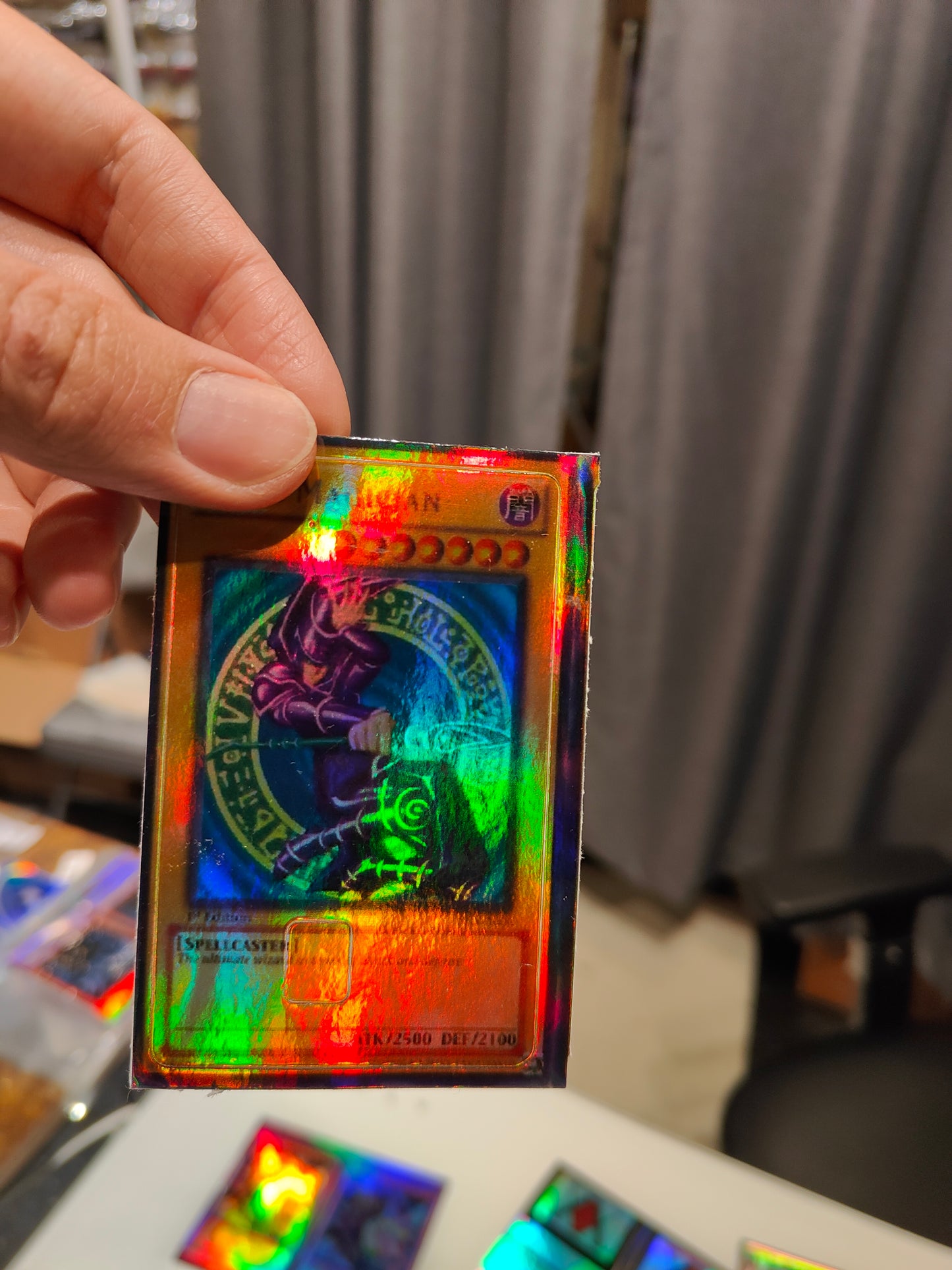 YuGiOh - Dark Magician Holographic Credit Card Sticker (Please Read Description)