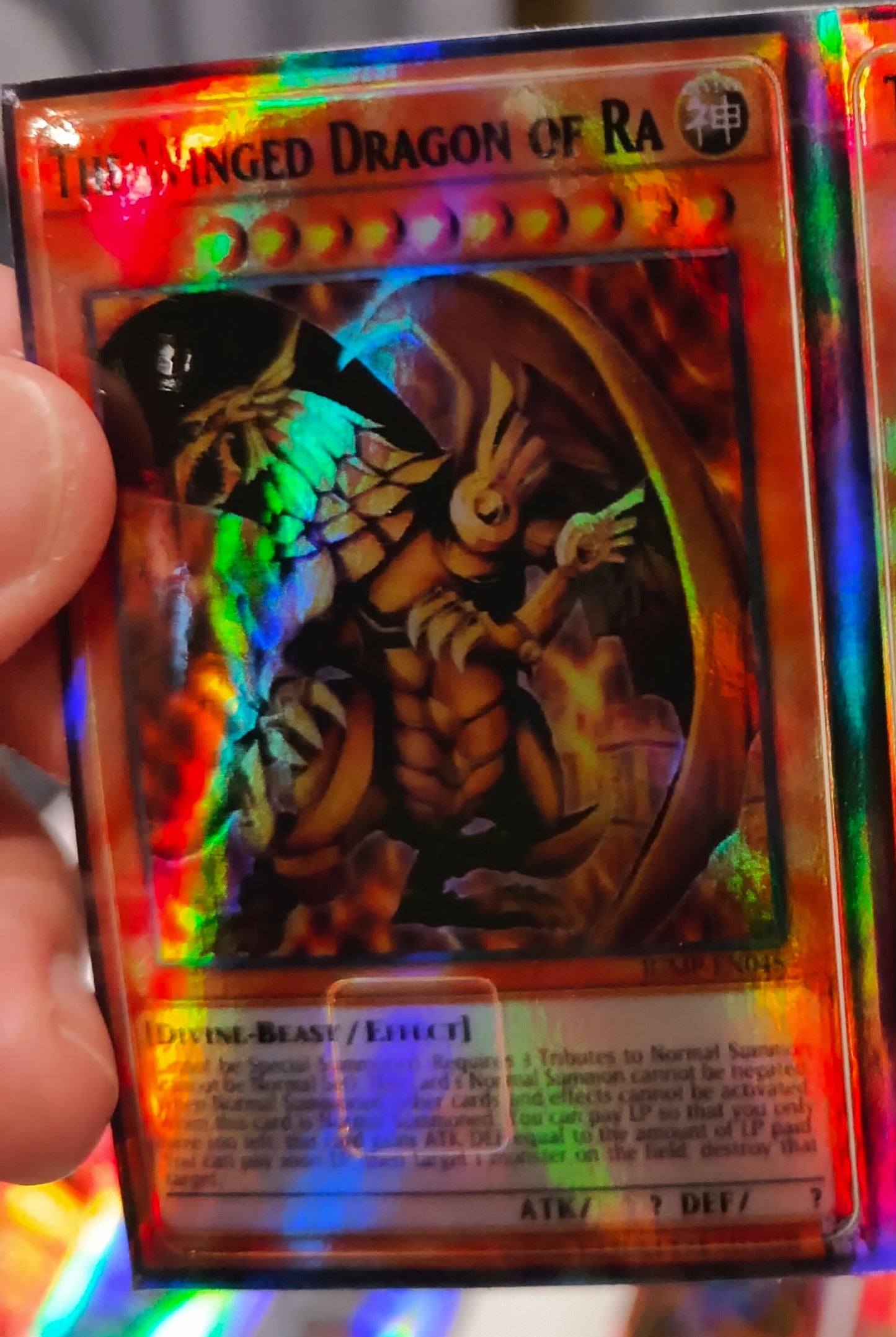 YuGiOh - Winged Dragon of Ra Holographic Credit Card Sticker (Please R Flying Raijin Expo YuGiOh - Winged Dragon of Ra Holographic Credit Card Sticker (Please R Flying Raijin Expo