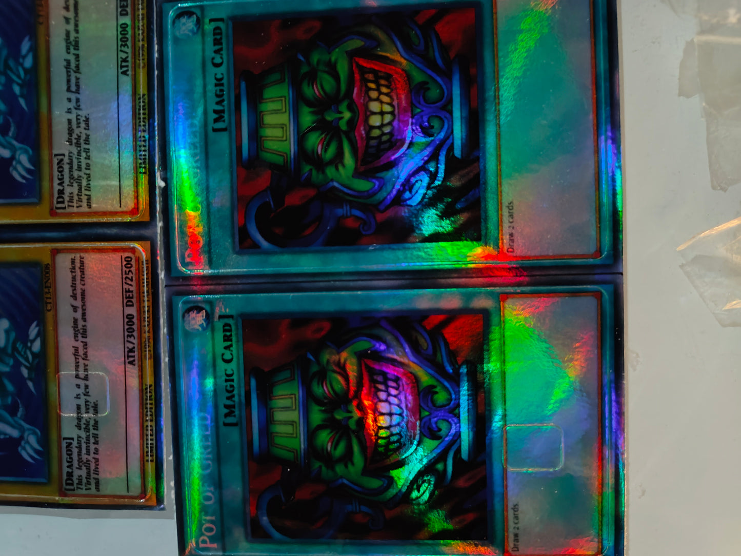 YuGiOh - Pot of Greed Holographic Credit Card Sticker (Please Read Description)