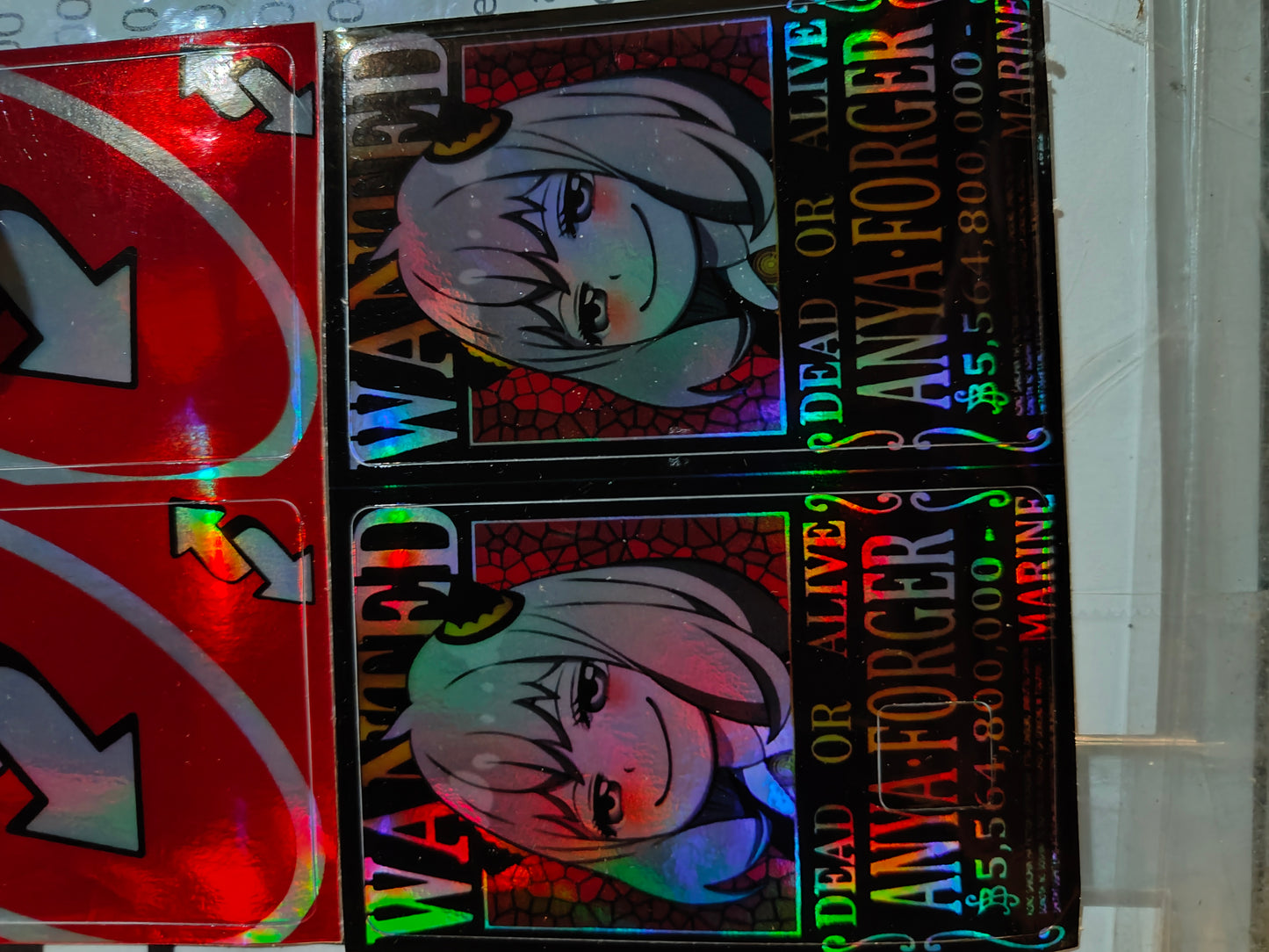 Spy X Family - Anya Wanted Poster Holographic Credit Card Sticker (Please Read Description)