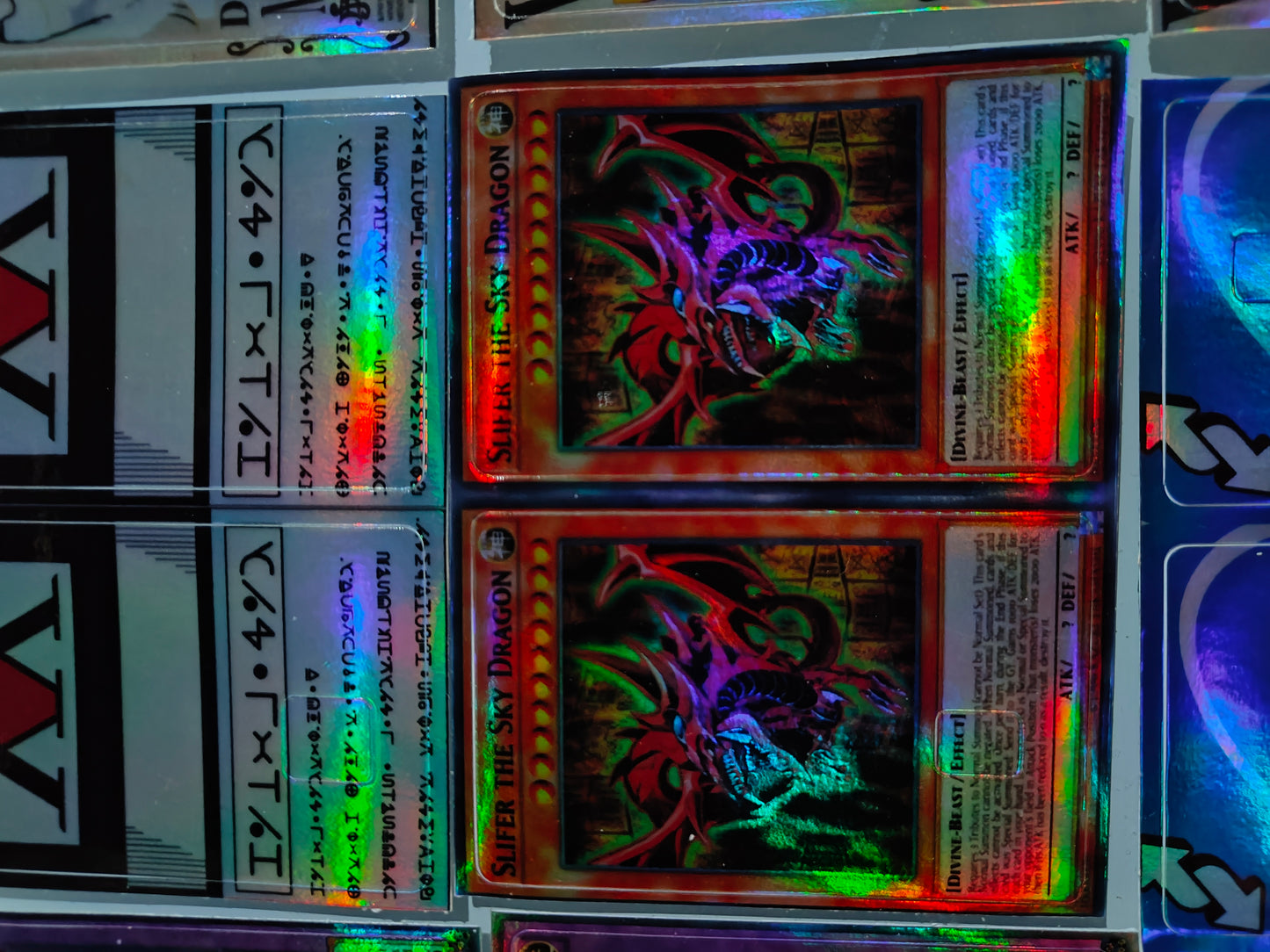 YuGiOh - Slifer The Sky Dragon Holographic Credit Card Sticker (Please Read Description)