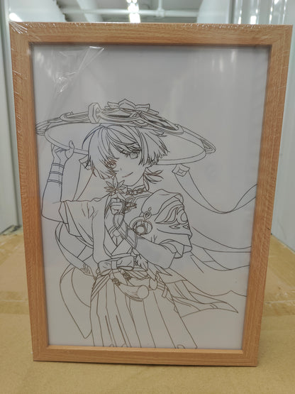 Genshin Impact - Wanderer Light Up Frame Art Portrait