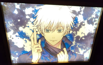 Jujutsu Kaisen - Gojo Style 1 Light Up Frame Art Portrait