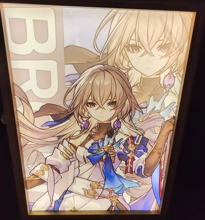 Honkai Star Rail HSR - Bronya Light Up Frame Art Portrait