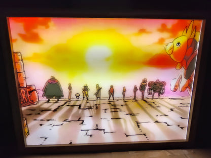 One Piece - Cast Style A Light Up Frame Art Portrait