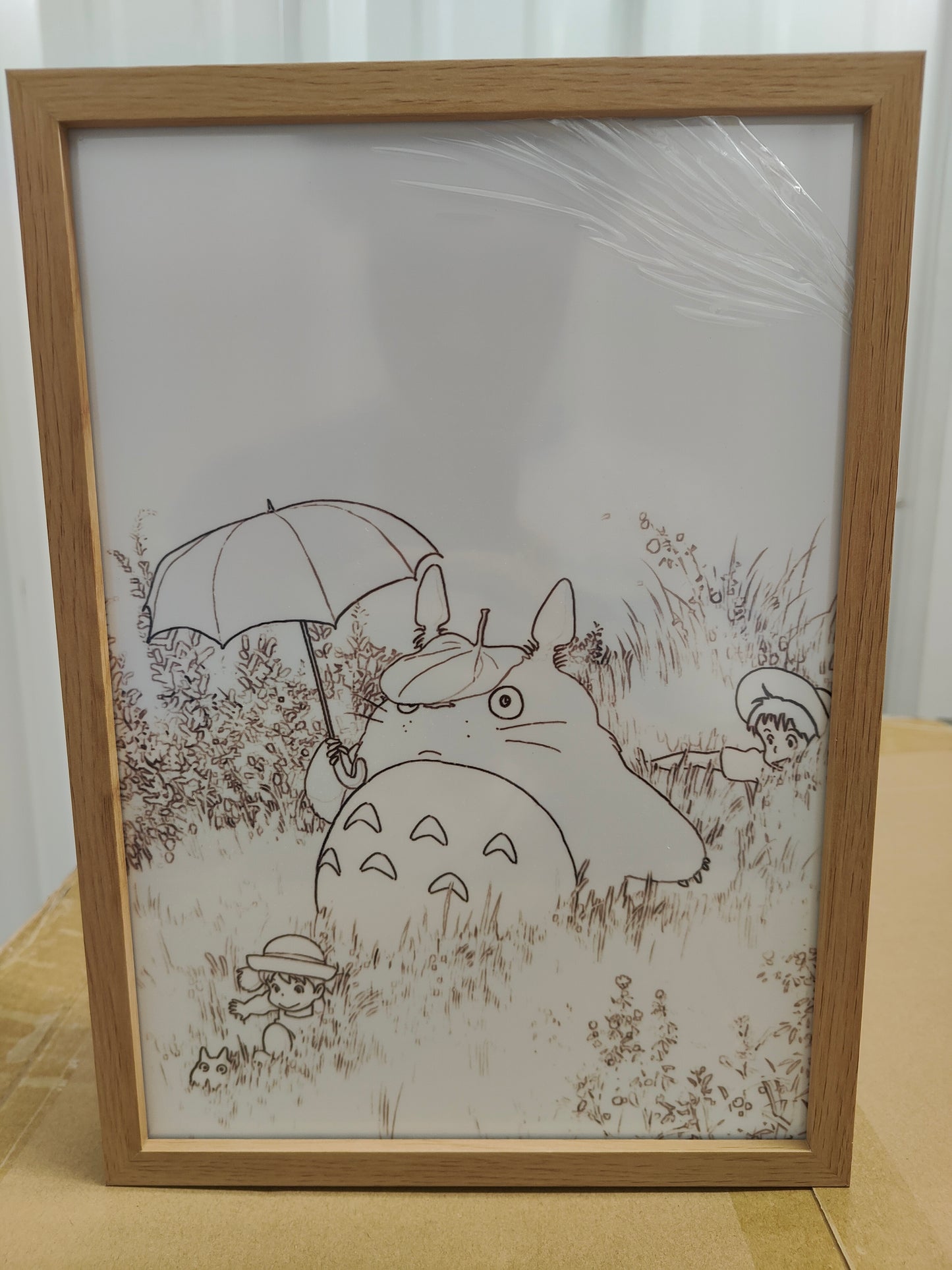 Studio Ghibli - Totoro Light Up Frame Art Portrait