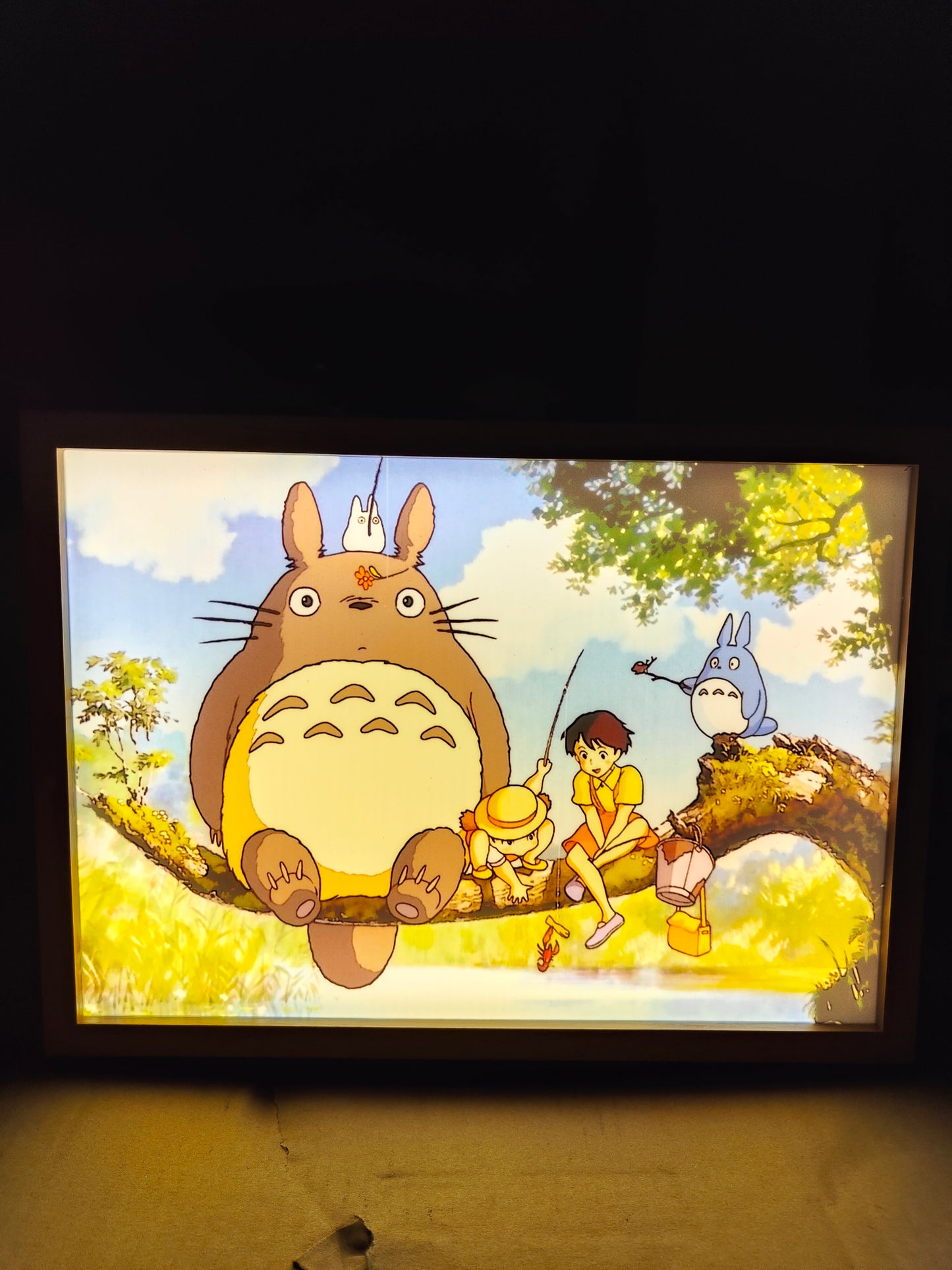 Studio Ghibli - Totoro Style 3 Light Up Frame Art Portrait