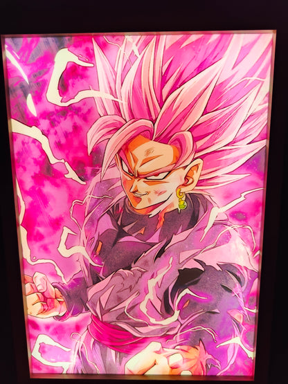 Dragon Ball - Goku Black Style 2 Light Up Frame Art Portrait