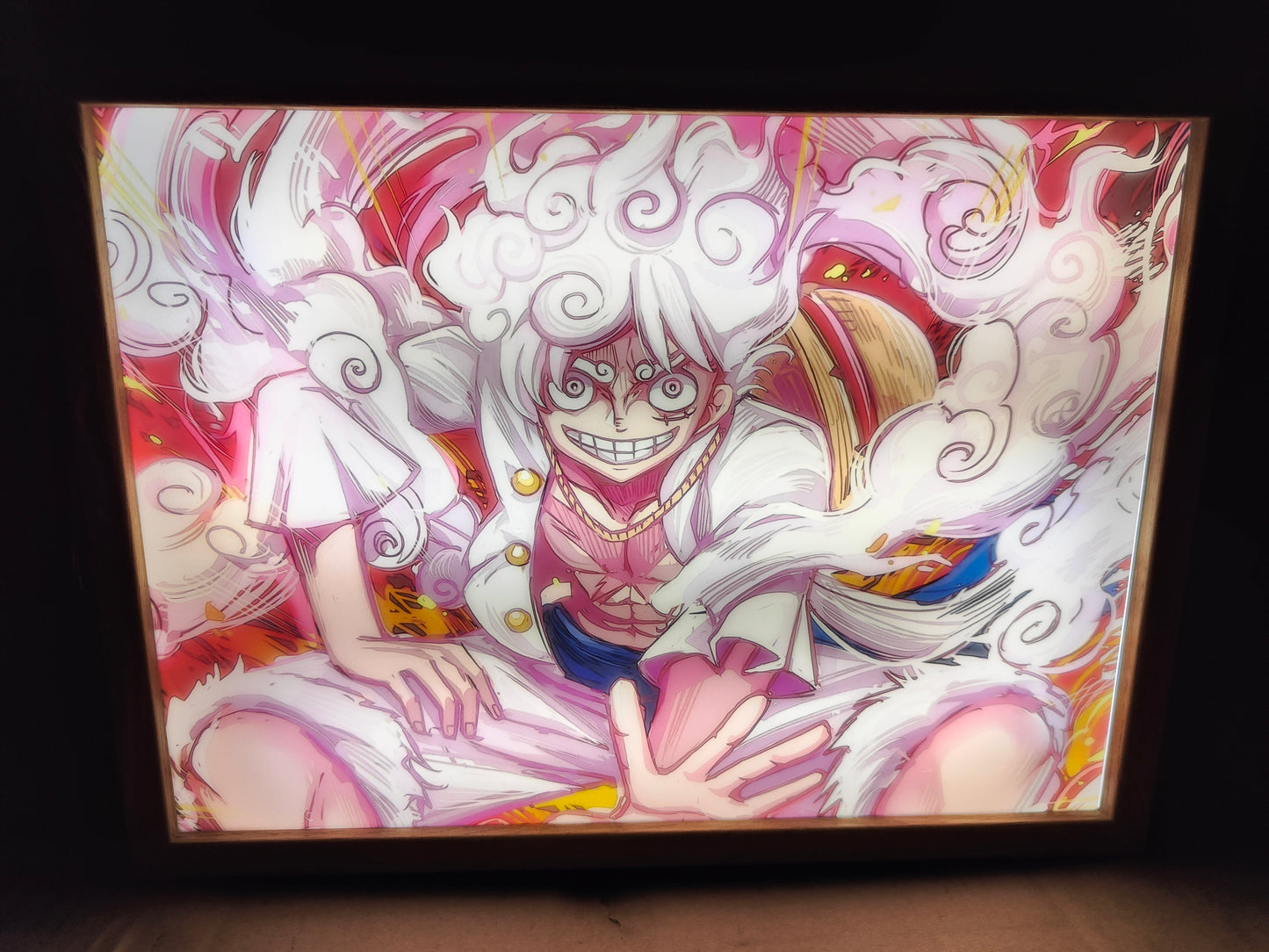 One Piece - Nika Luffy Light Up Frame Art Portrait