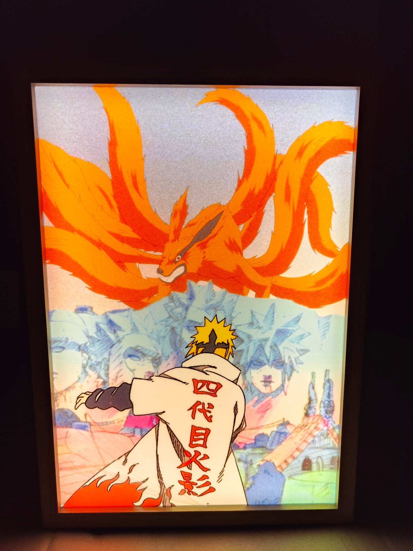 Naruto Shippuden - Minato Light Up Frame Art Portrait