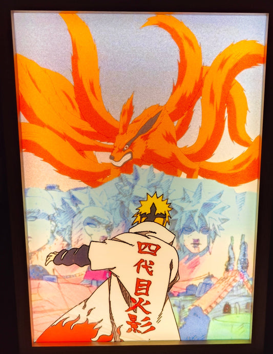 Naruto Shippuden - Minato Light Up Frame Art Portrait