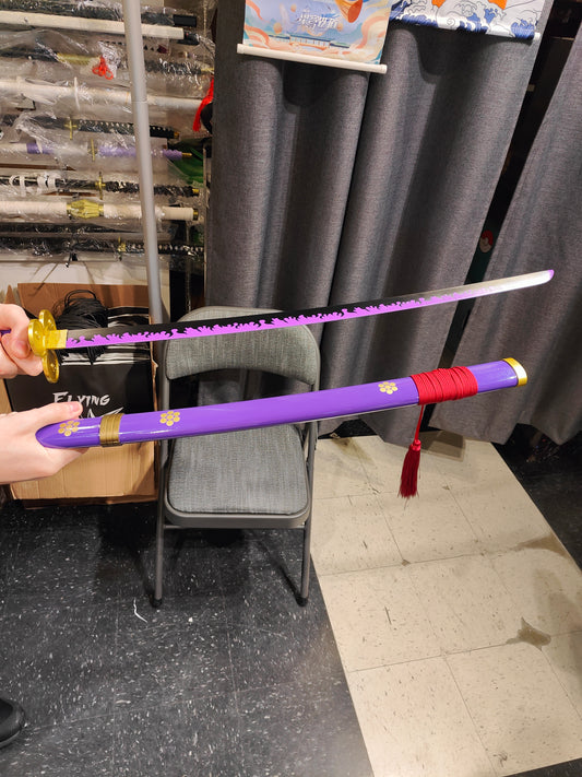 One Piece - Roronoa Zoro Purple Enma Metal Sword (Price Does Not Include Shipping)