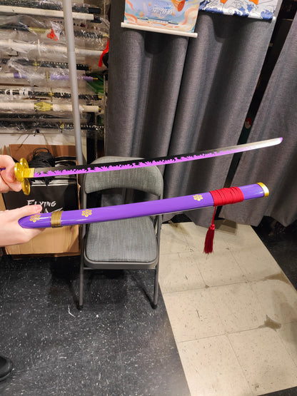 One Piece - Roronoa Zoro Purple Enma Metal Sword (Price Does Not Include Shipping - Please Read Description)