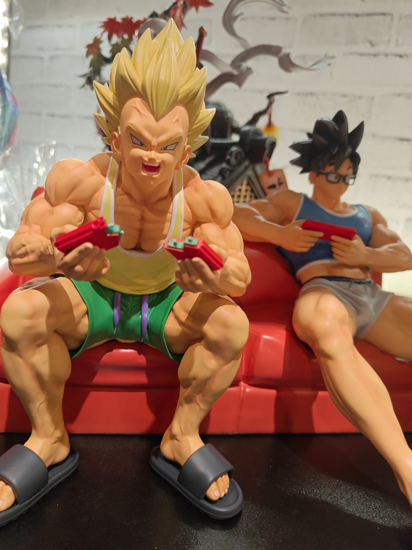 [IN STOCK] Dragon Ball - FuzzFeet Studio - Goku Vs Vegeta Console Gaming (Price Does Not Include Shipping -Please Read Description)