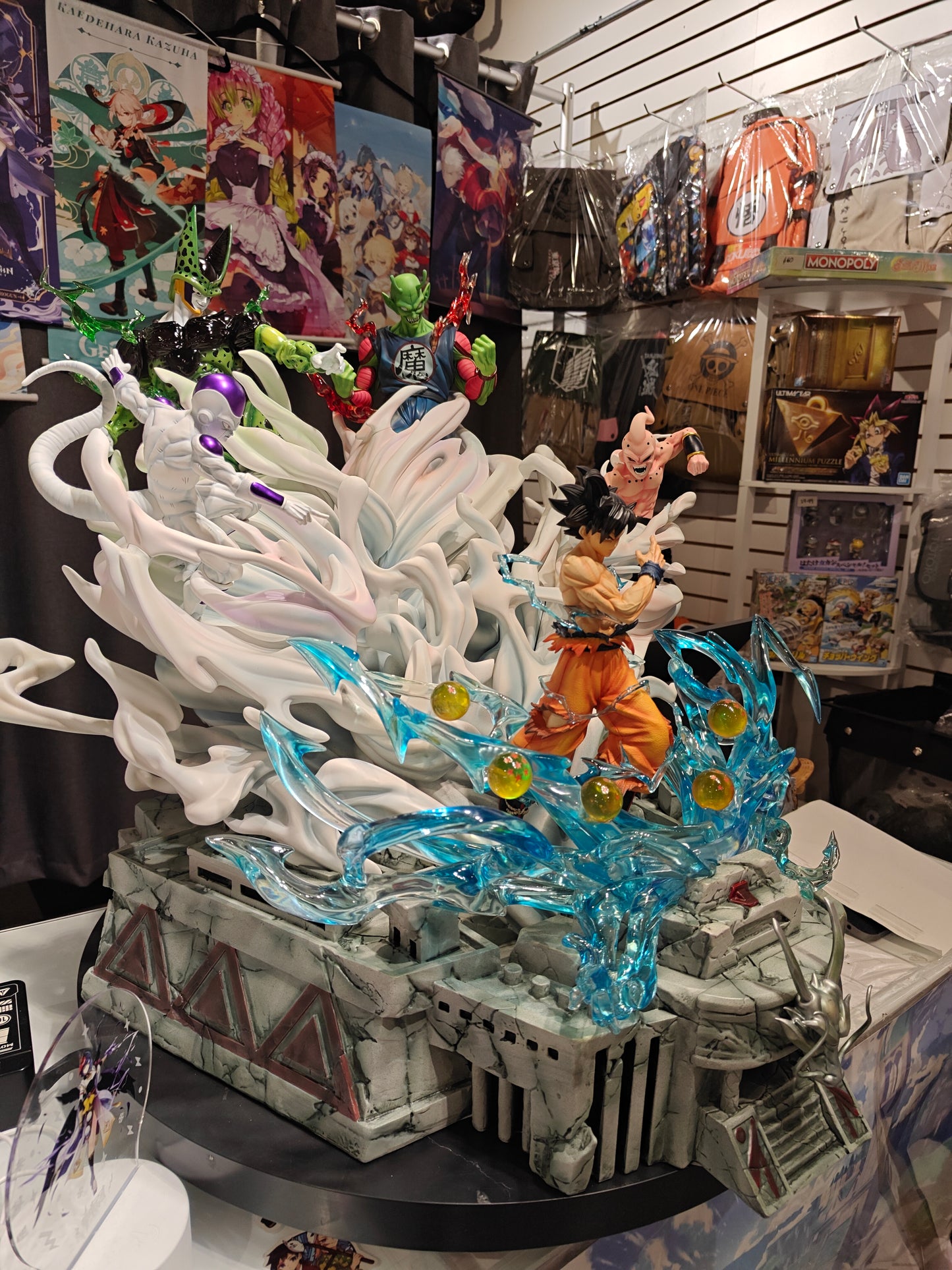 [IN STORE] Dragon Ball - Mirror Image Studio - Son Goku With Cell, Piccolo, Frieza & Buu Resin Statue (Please Read Description)