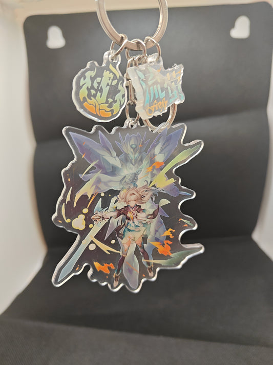 Honkai Star Rail - Firefly Acrylic 3 Piece Keychain