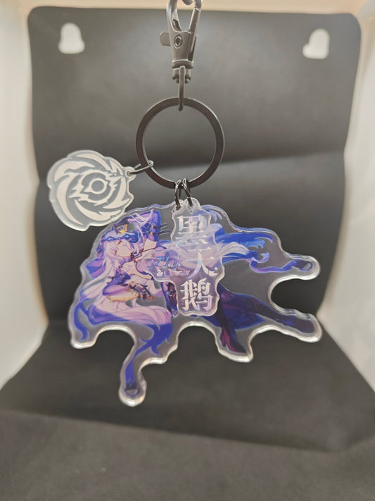 Honkai Star Rail - Black Swan Acrylic 3 Piece Keychain