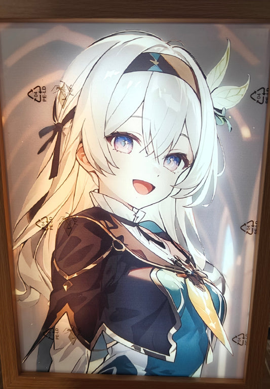 Honkai Star Rail HSR - Firefly Style A Light Up Frame Art Portrait