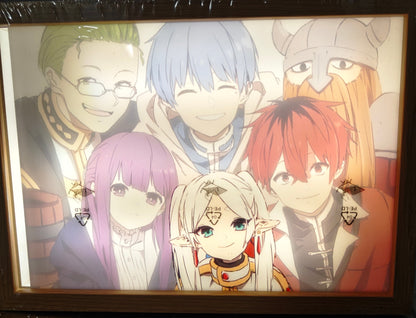 Frieren: Beyond Journey's End - Frieren Group Style A Light Up Frame Art Portrait