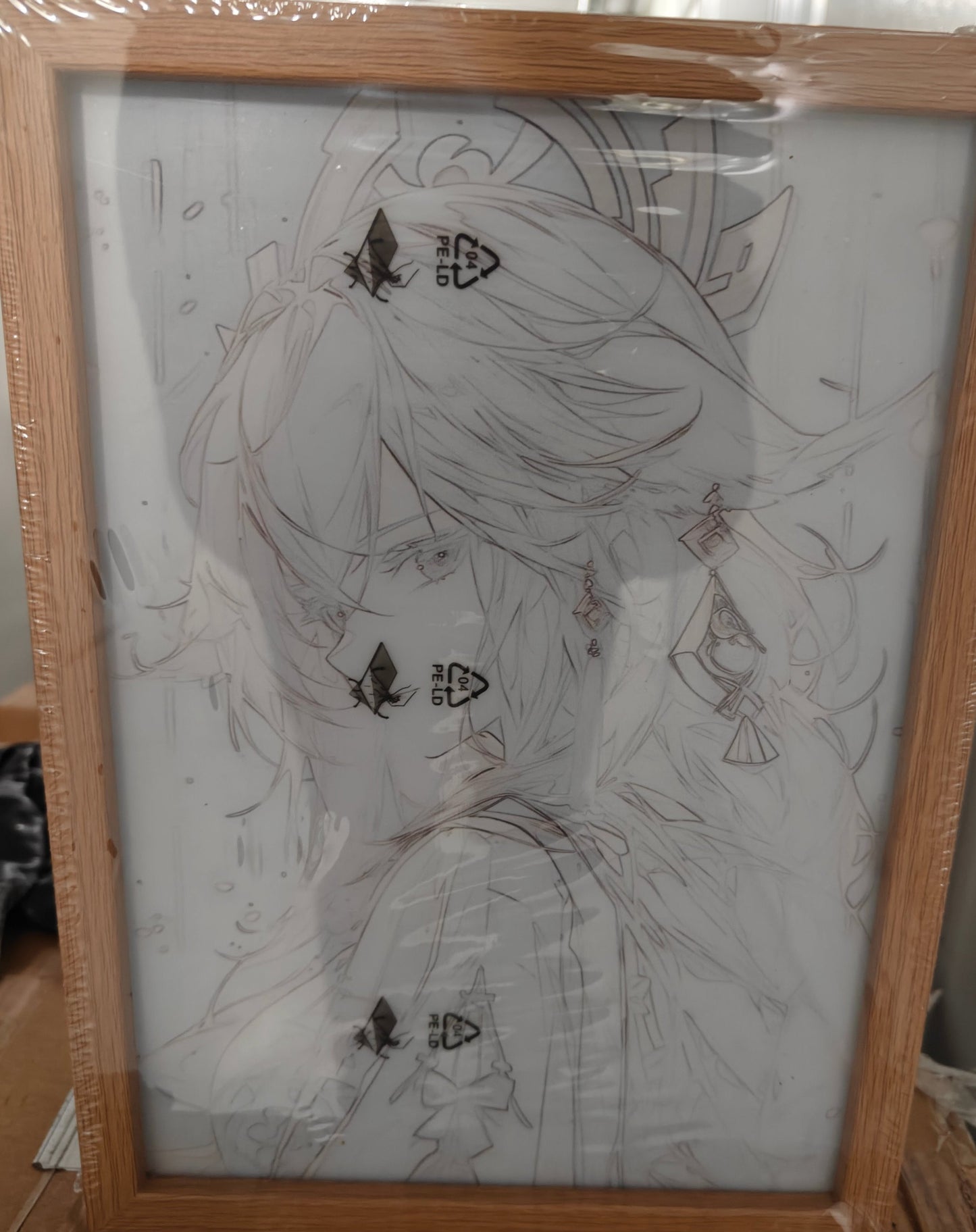 Genshin Impact - Yae Miko Style A Light Up Frame Art Portrait