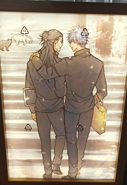 Jujutsu Kaisen - Gojo and Geto Style A Light Up Frame Art Portrait