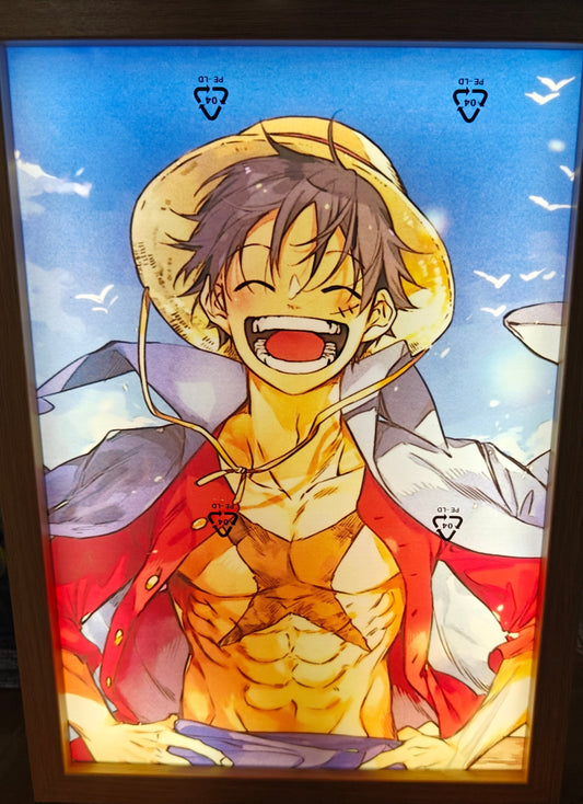 One Piece - Luffy Style A Light Up Frame Art Portrait