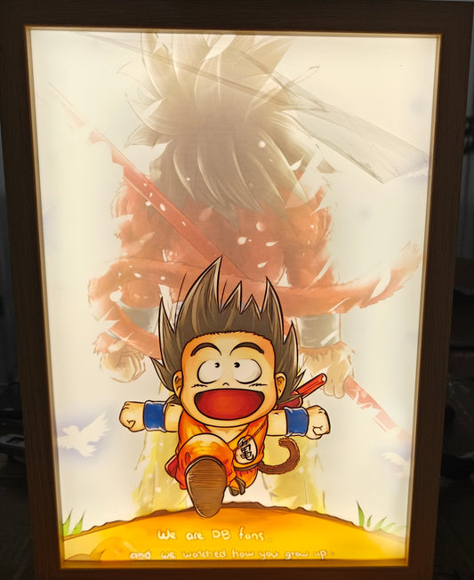 Dragon Ball -  Goku SSJ4 Light Up Frame Art Portrait