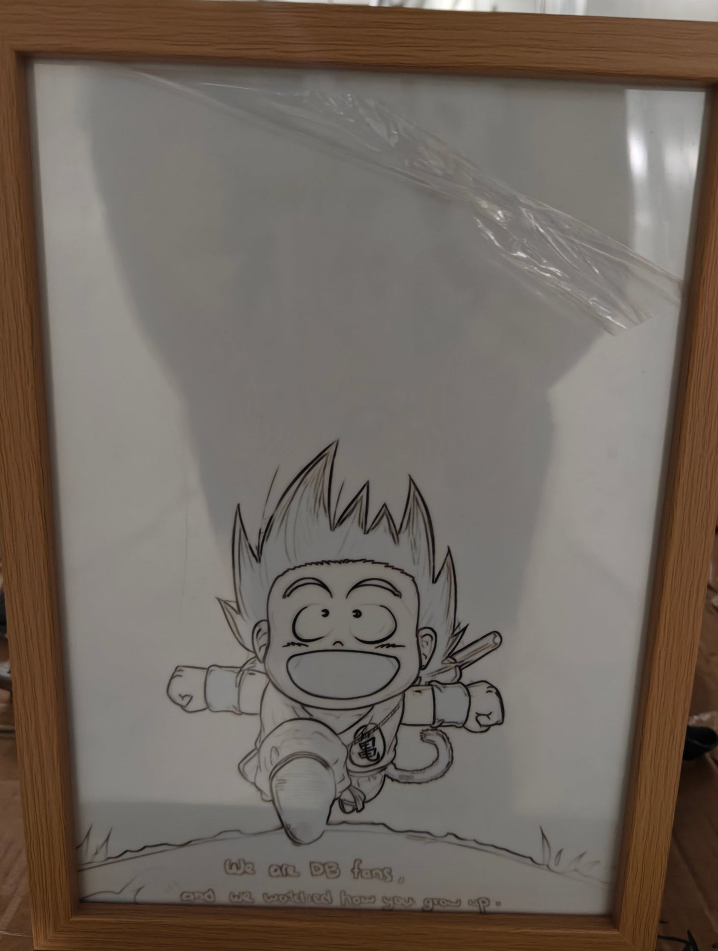 Dragon Ball -  Goku SSJ4 Light Up Frame Art Portrait