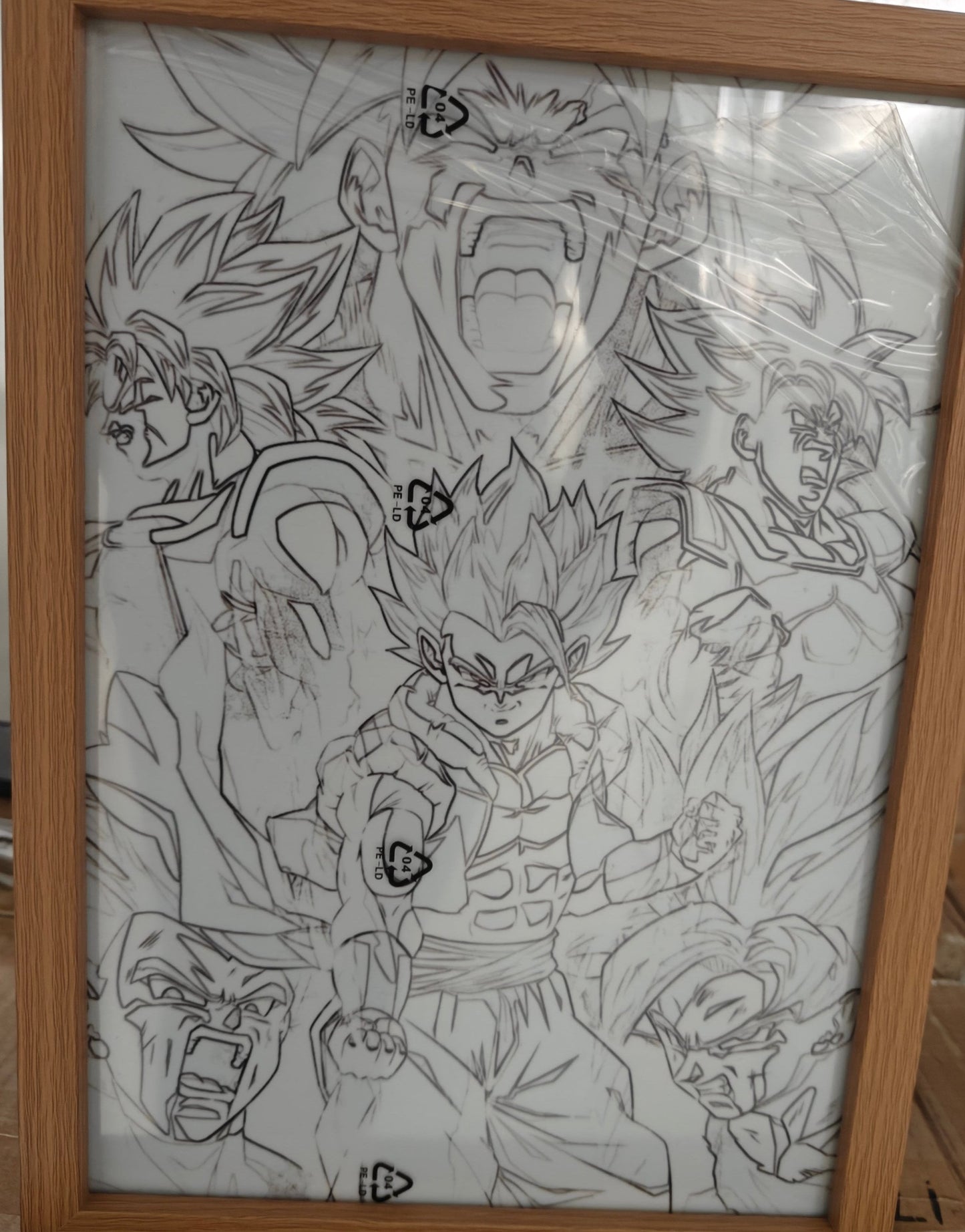 Dragon Ball -  Broly Movie Poster Light Up Frame Art Portrait