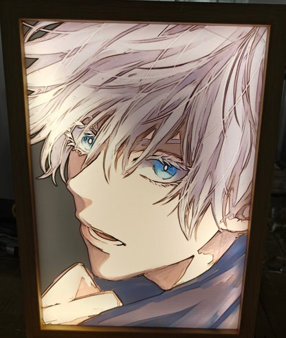 Jujutsu Kaisen - Gojo Style 4 Light Up Frame Art Portrait