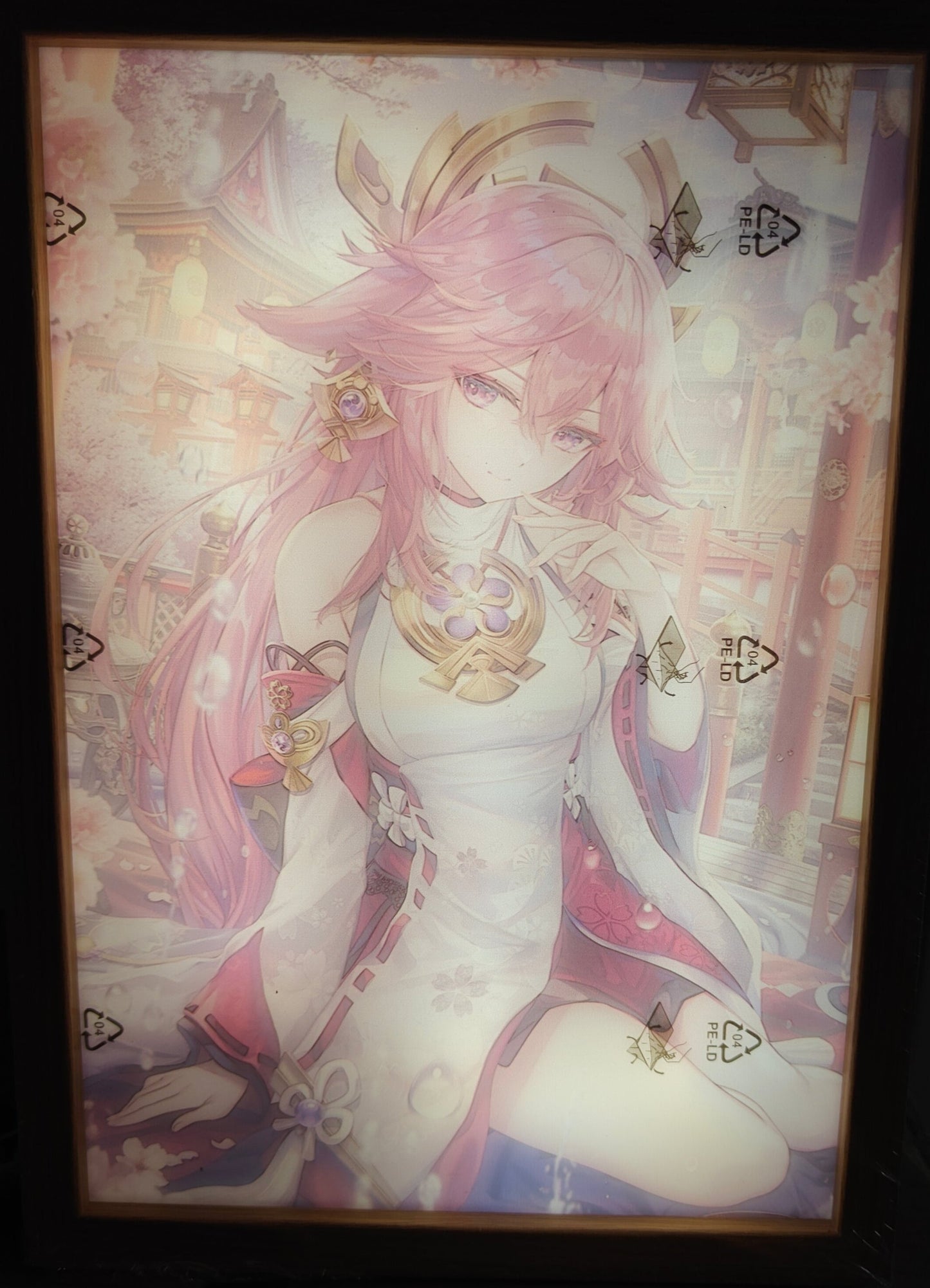 Genshin Impact - Yae Miko Style B Light Up Frame Art Portrait