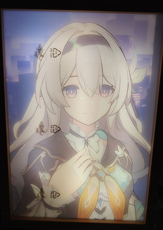 Honkai Star Rail HSR - Firefly Style D Light Up Frame Art Portrait