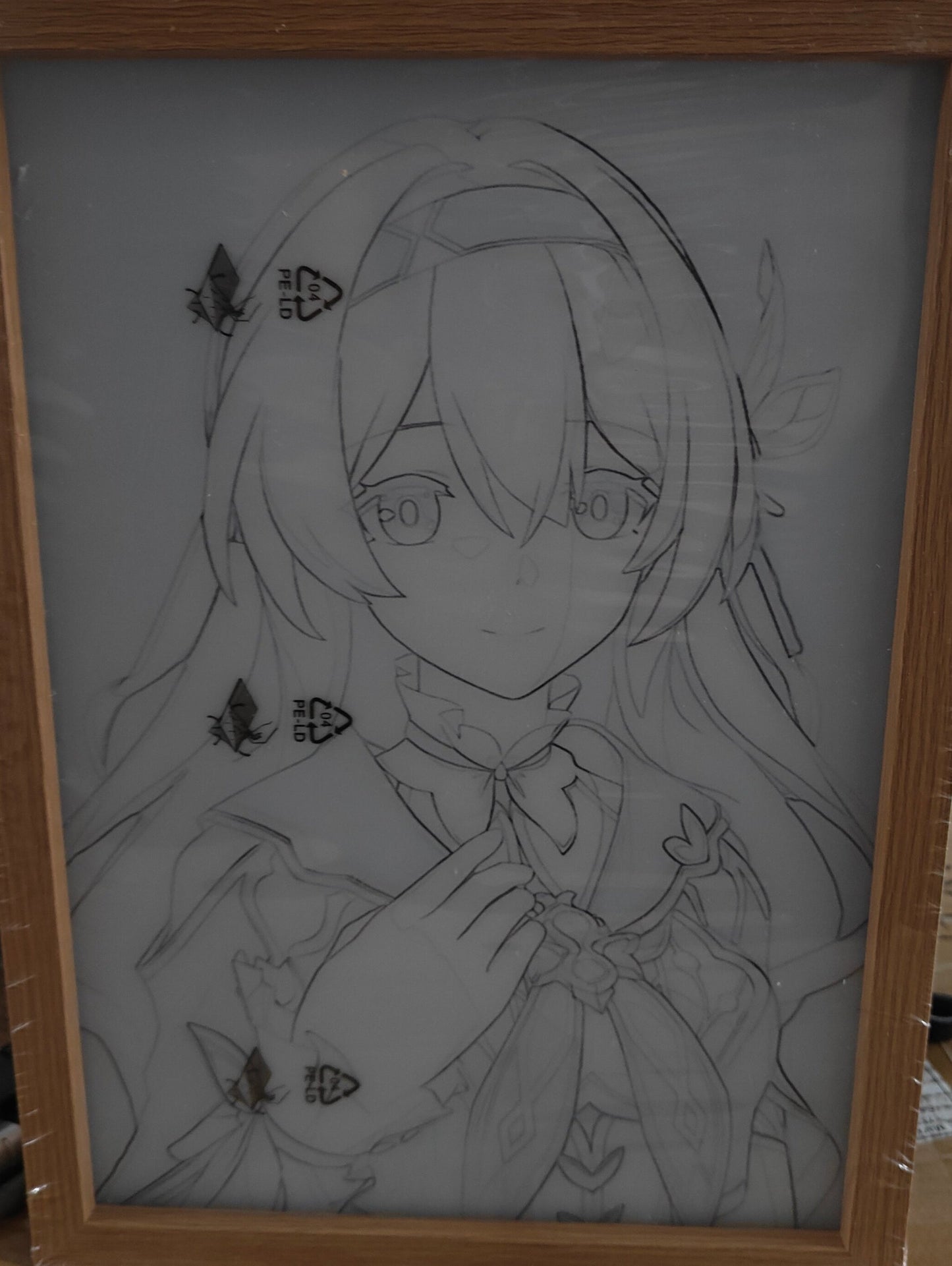 Honkai Star Rail HSR - Firefly Style D Light Up Frame Art Portrait